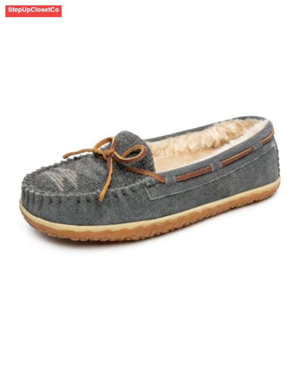 Suede Mocc Indoor Outdoor Removable Footbed Pile Lined